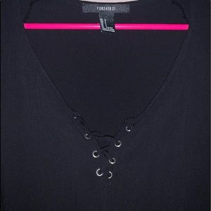 Black Dress With Tie Up